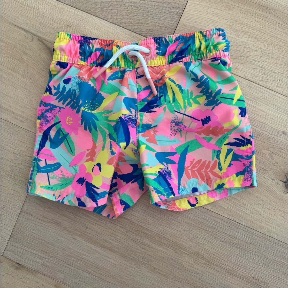 Cat & Jack Toddler Boys Swim Trunks - ADORABLE PRINT, Barely Used